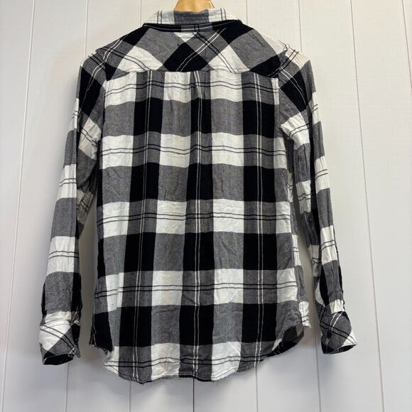 Rails Women's Preppy Hipster Cabincore Flannel Top Size S Classic Minimalist - Picture 6 of 9